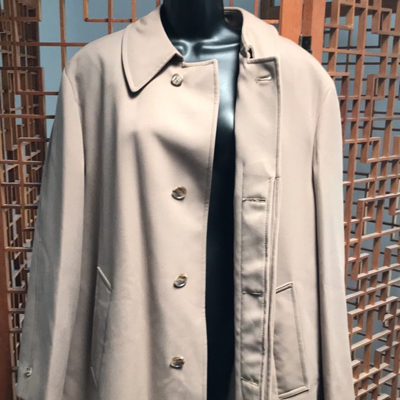 Tan zip in liner trench coat - Picture 4 of 9